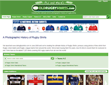 Tablet Screenshot of oldrugbyshirts.com